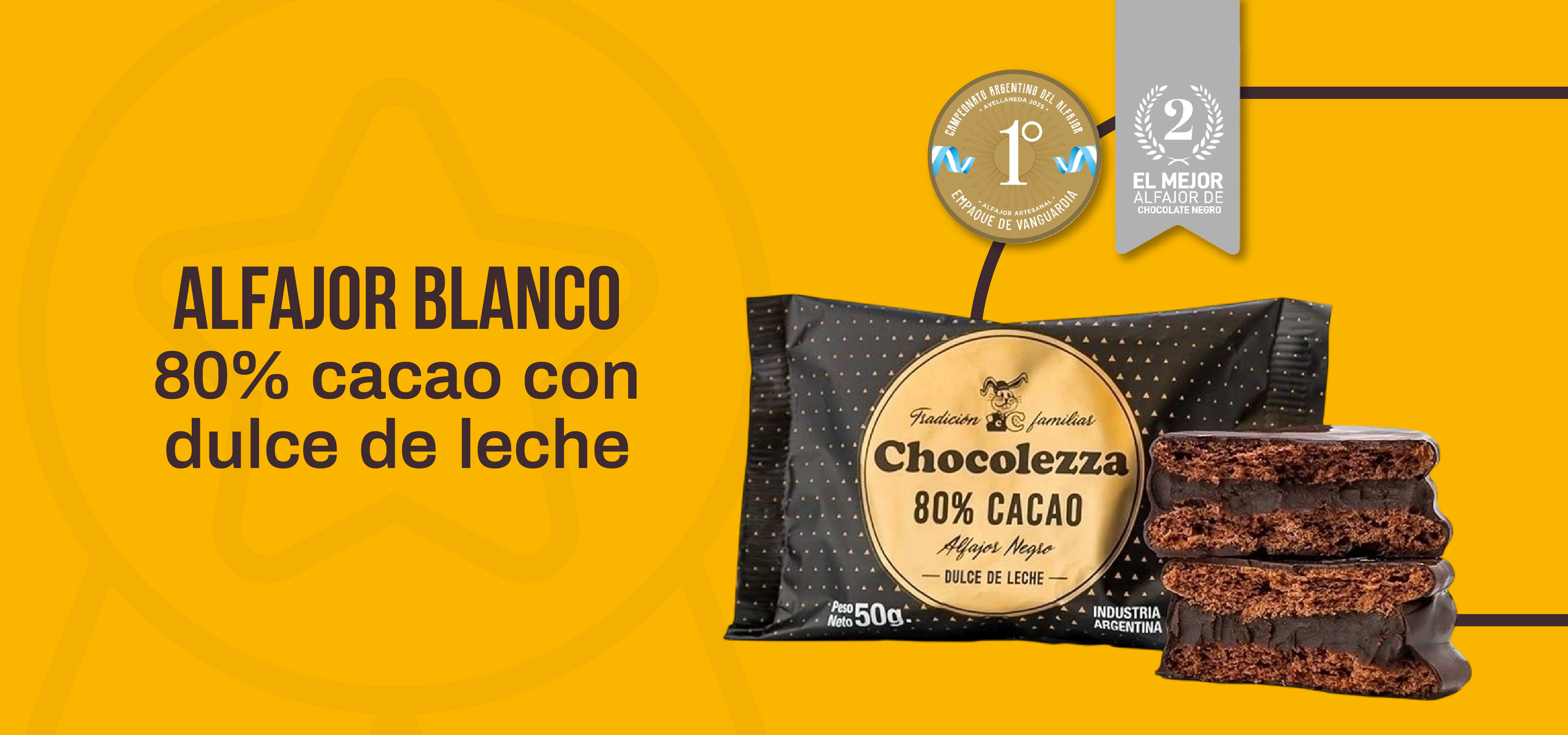 Alfajor Negro 80%